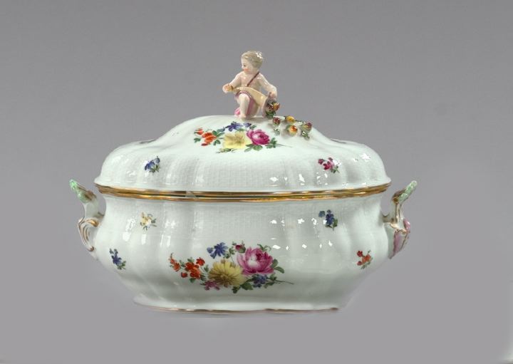 Meissen Porcelain Two-Handled Vegetable