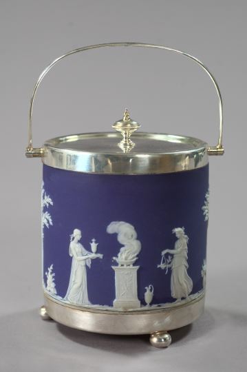 Wedgwood Silverplate Mounted Biscuit 2f4af