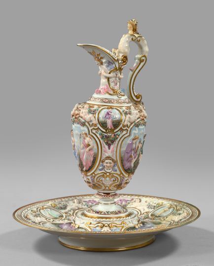 Fine Capodimonte Porcelain Rosewater