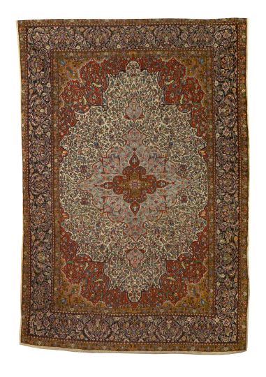 Silk Tabriz Carpet,  6' x 9' 5".