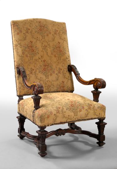 Regence-Style Fruitwood Fauteuil