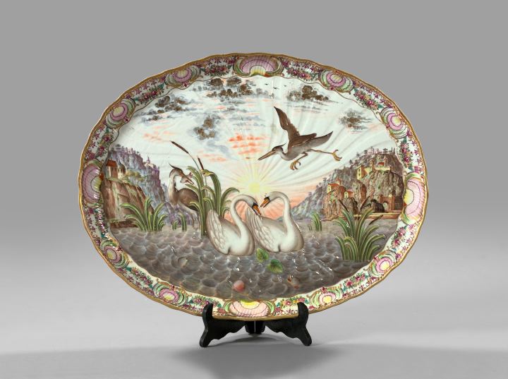 Large Meissen Porcelain Tray  2f574