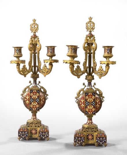 Pair of French Four Light Candelabra  2f57d