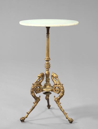 Napoleon III Gilt-Bronze and Marble-Top