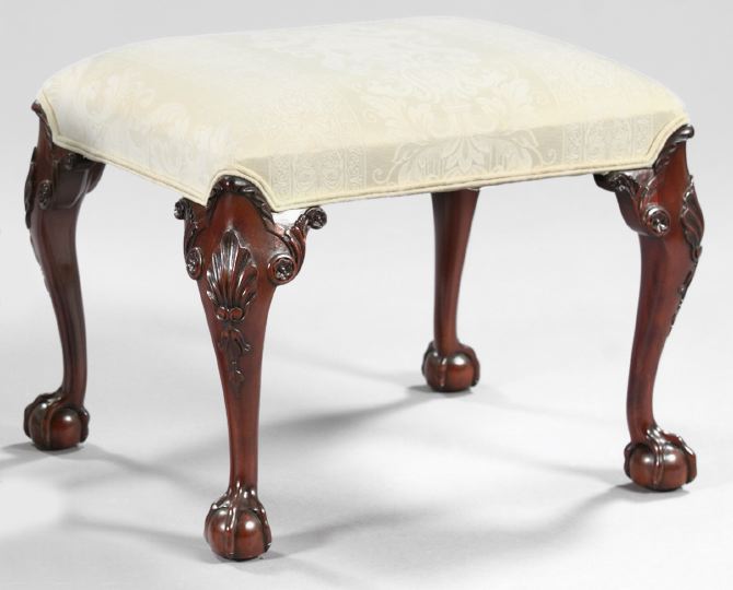 George III Style Mahogany Stool  2f59e