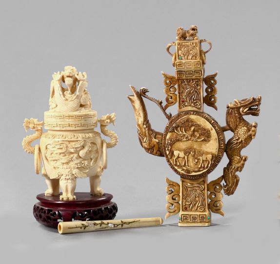 Group of Three Oriental Items,  consisting