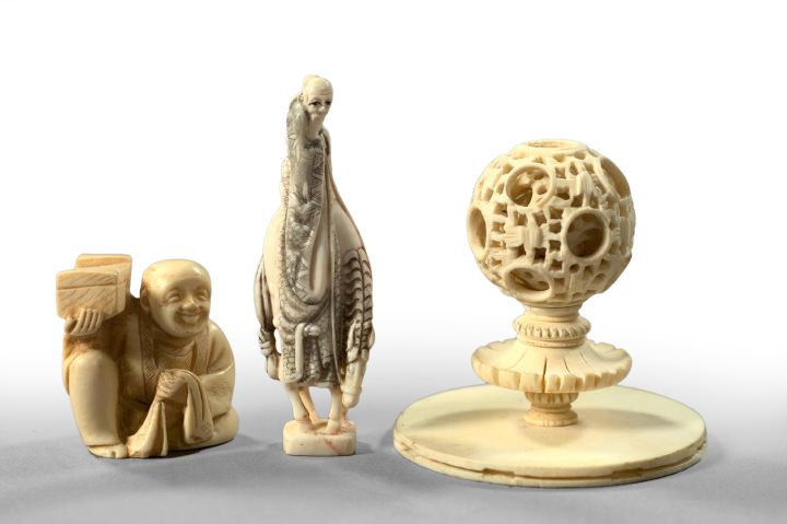 Collection of Three Oriental Carved