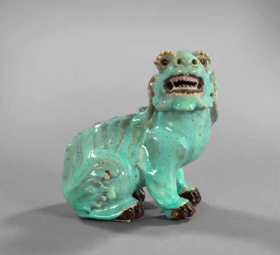 Kuang Hsu Pale Turquoise-Glazed Pottery