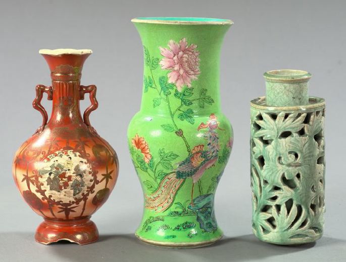 Collection of Three Oriental Vases,