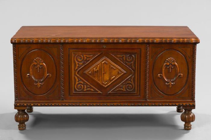 Continental Mahogany Coffer,  early