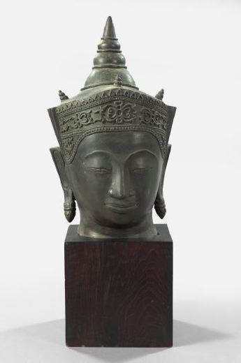 Large and Serene Thai Cast Iron 2f244