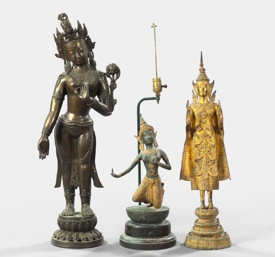 Group of Three Oriental Bronze