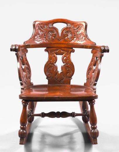 American Late Victorian Carved Mahogany