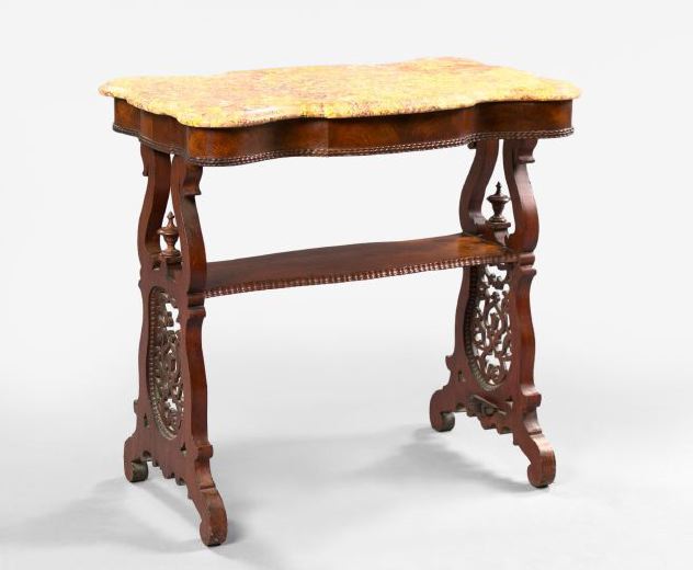 American Rococo Revival Walnut 2f325