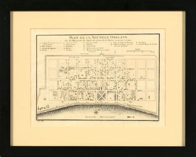 Plan de la Nouvelle Orleans Engraved 2f340