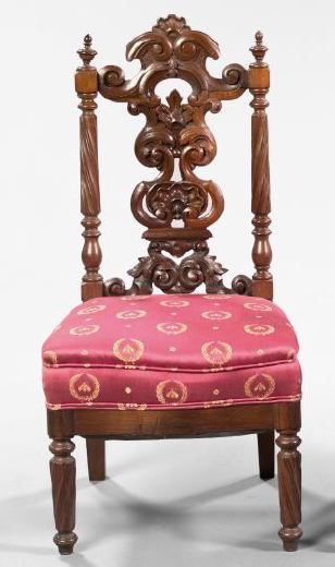 American Rococo Revival Solid Rosewood