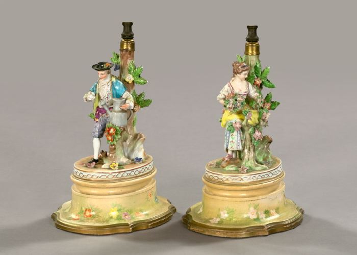 Attractive Pair of German Porcelain 2f377