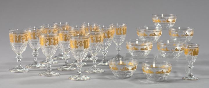 Collection of Twenty Glass Goblets,