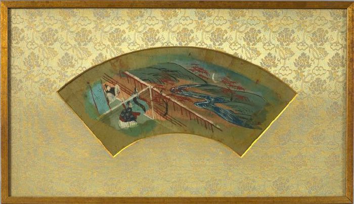 Pair of Framed Japanese Meiji Gouache 2f785