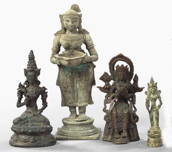 Group of Four Antique Cast Bronze 2f795