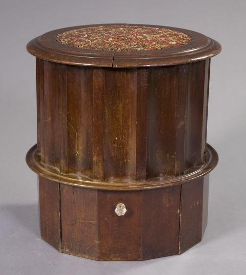 Stylish Mahogany Chamber Pot Stand  2f7e2