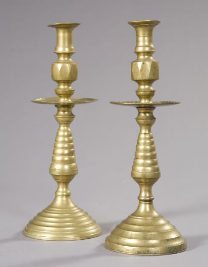 Large Pair of Edwardian Brass "Skep"