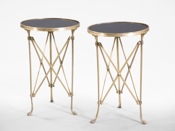 Pair of Directoire-Style Gilt-Metal