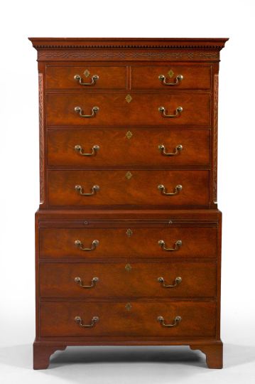 George III Style Mahogany Chest on Chest  2f88d