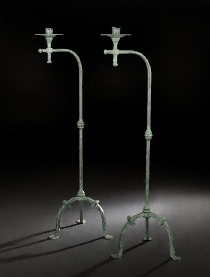 Pair of Spanish Provincial Verdigris