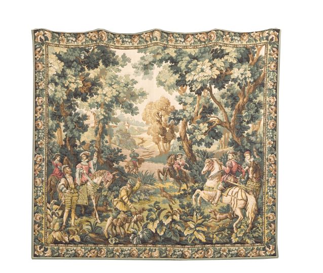 Large Franco-Belgian Verdure Tapestry