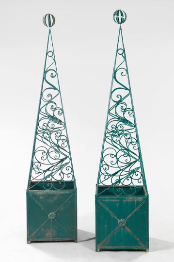 Large and Impressive Pair of Wrought Iron 2f8ac