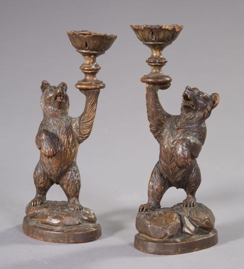 Pair of Russian Carved Lindenwood