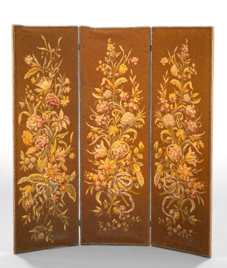 French Floral Gros-Point Needlework