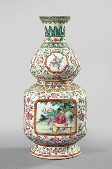 Kuang Hsu Famille Rose Porcelain Vase,