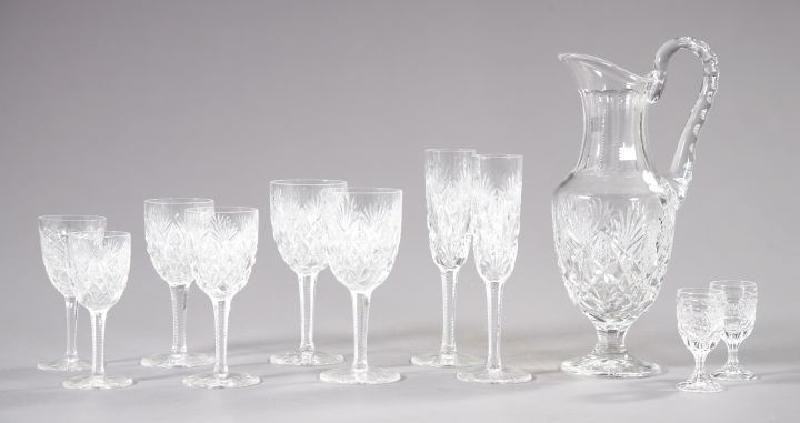 Fine Forty Two Piece Cut Glass 2f906