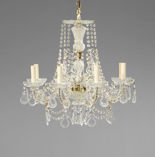 Cut Glass and Gilt Brass Eight Light 2f907