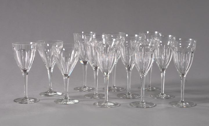 Group of Twelve Glass Goblets,  consisting