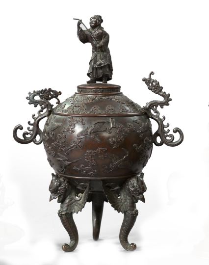 Large and Dramatic Kuang Hsu Patinated 2f5d5