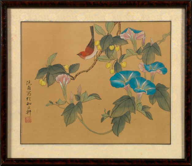 Pair of Japanese Meiji Painted 2f5db