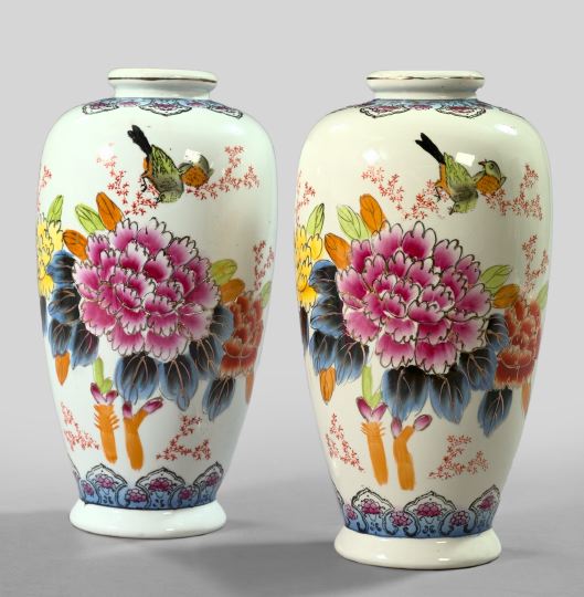 Pair of Kuang Hsu Porcelain Vases,