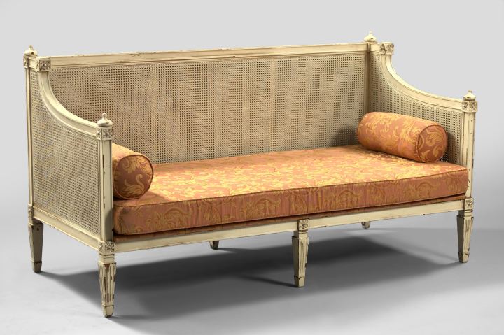 Louis XVI-Style Ivory-Painted and