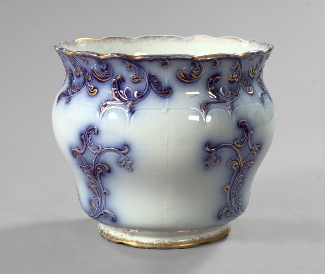 Large American Parcel-Gilt Pottery