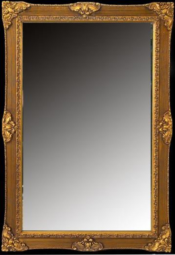 Rococo-Style Rectangular Giltwood