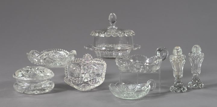 Eight Piece Collection of Cut Glass  2f69b