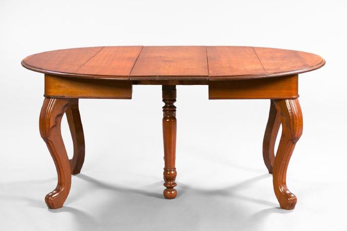 American Rococo Revival Walnut Dining