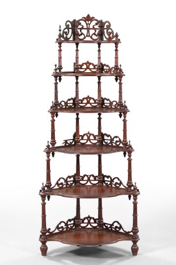 American Rococo Revival Walnut