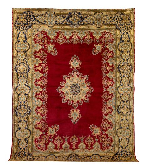 Persian Kerman Carpet,  9' 9" x