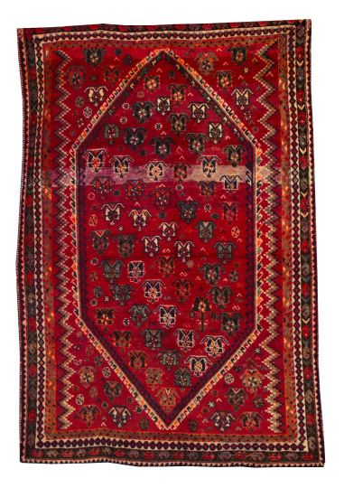 Persian Shiraz Carpet,  5' 2" x