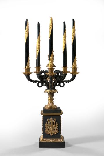 French Brass Six Light Candelabrum  2f6ff