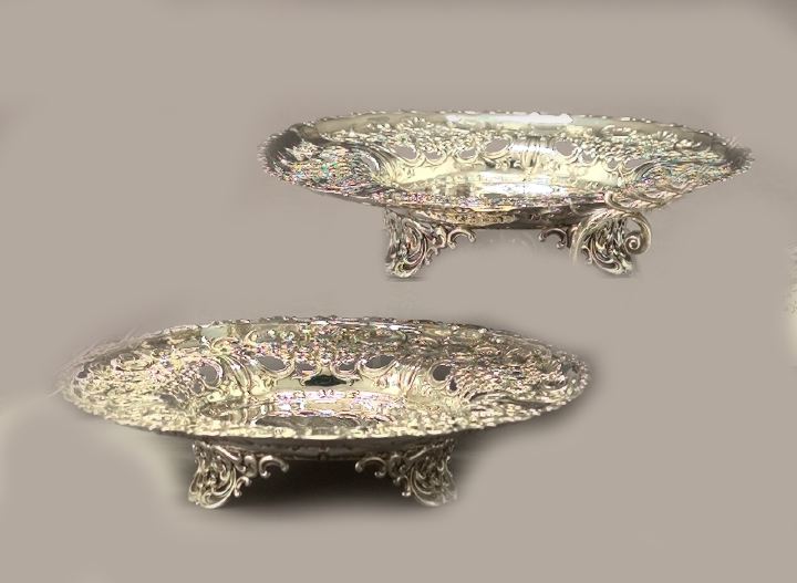 Pair of American Reticulated Sterling